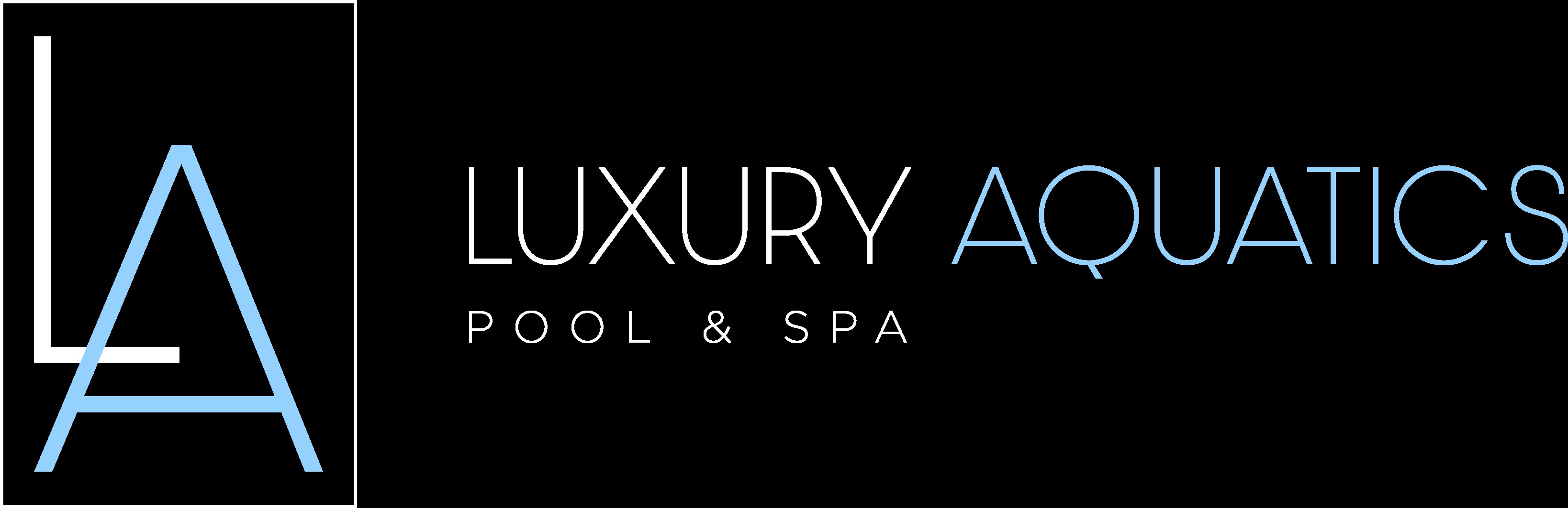 Luxury Aquatics Inc. Logo for Pool and Spa Services